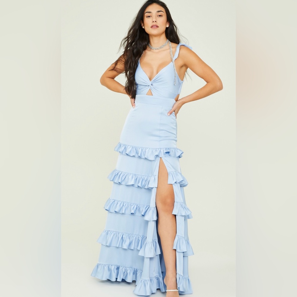 NWT Altar’d State Maxi Dress Light Blue Large